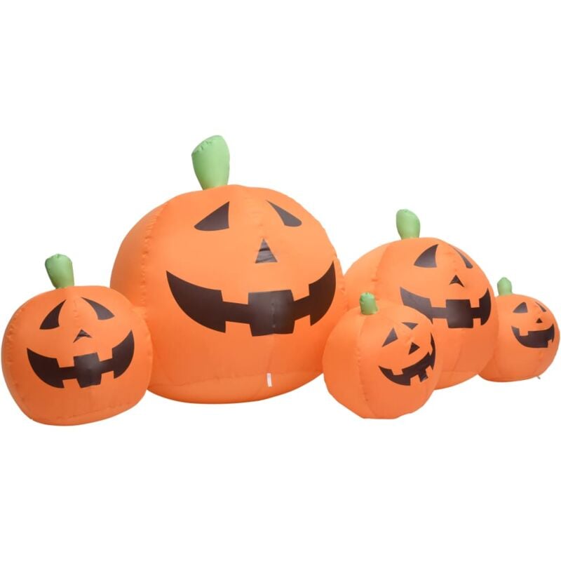 

Familia de calabaza inflable de Halloween con LED 1,8 m - Naranja - Vidaxl