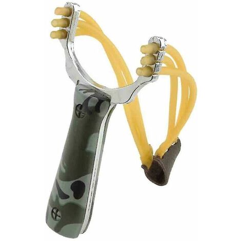 FAMILLE Professional Strong Slingshot Camouflage Bow Outdoor Slingshot Hunting Bow