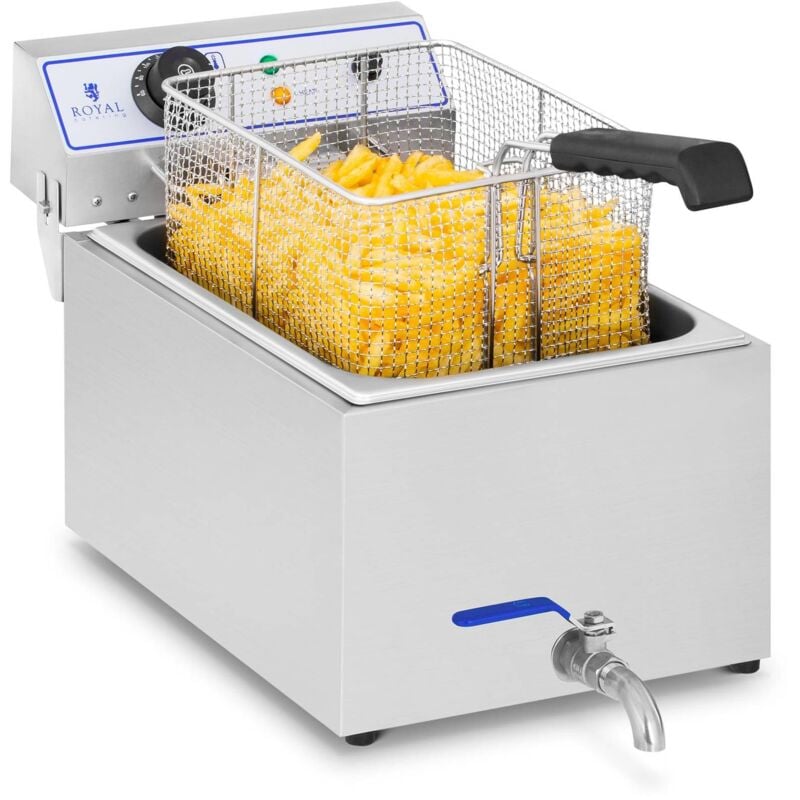 Royal Catering - Famille Profonde Électronique De Friteuse Friteuse D'Acier Inoxydable 2000W 17 l