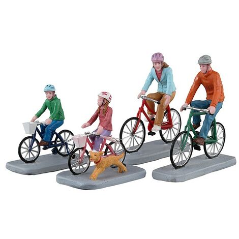 Family Bike Ride Set Of 4 Cod. 32220