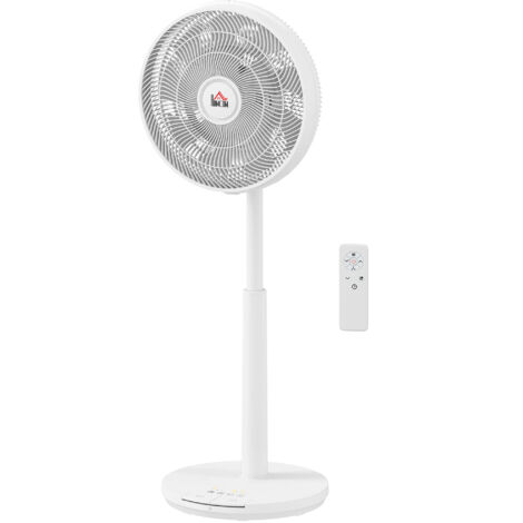 Fan climatisation 3 modes affichage LED pivote plastique blanc