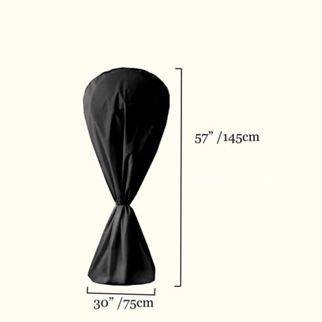 Fan Cover Waterproof and Dustproof for Electric Fan Indoor and Outdoor - Black