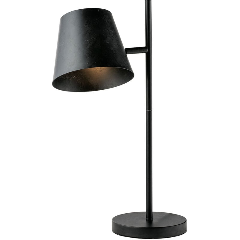Image of Luce Ambiente E Design - Lampada da tavolo colt in metallo grigio invecchiato - Grigio