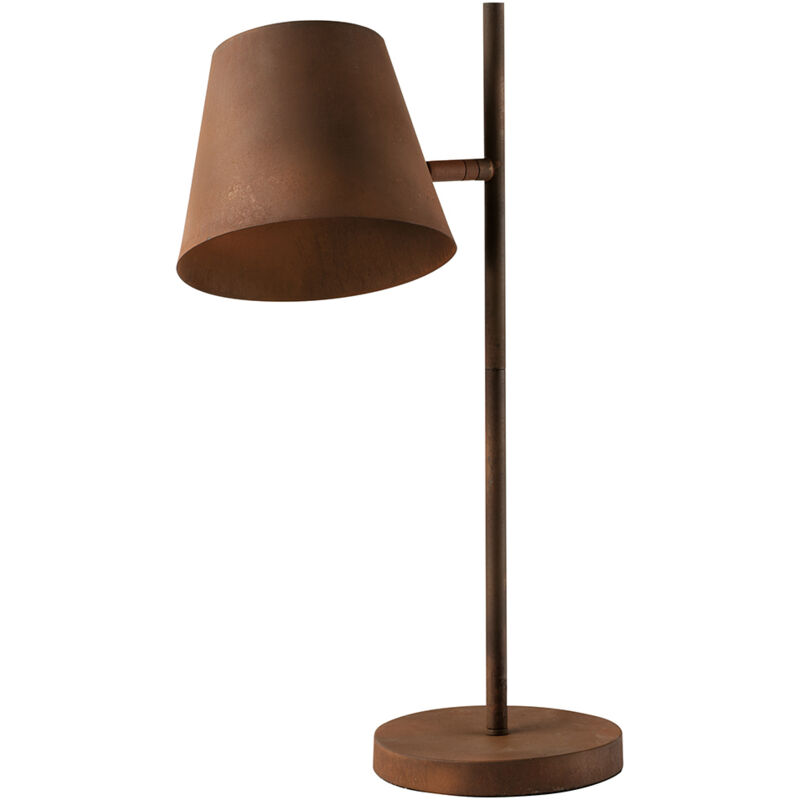 Lampada da tavolo COLT in metallo ruggine