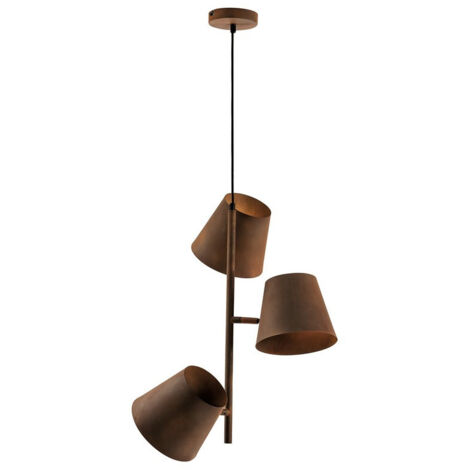 Fan Europe COLT Plafón Colgante 3 Luces Multi Brazo Óxido 51x59,5cm