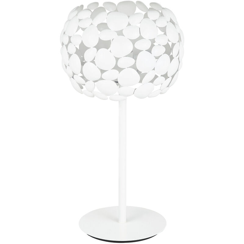 Image of Lampada da tavolo DIONISO bianca in metallo (2xE27) - Bianco