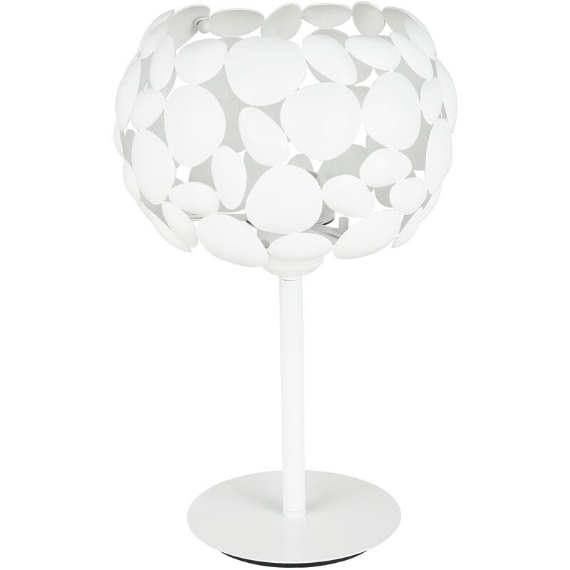Image of Lampada da tavolo dioniso bianca in metallo (1xE27) - Bianco
