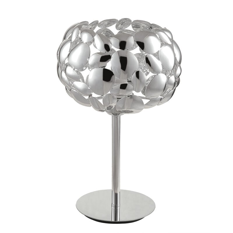 Image of Lampada da tavolo DIONISO cromo in metallo (1xE27) - Cromo