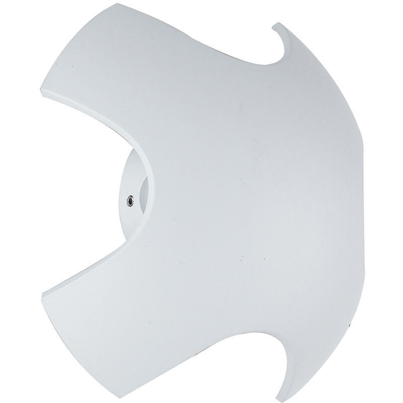 Image of Applique led da esterno ghibli Bianco in Alluminio 4x2W 3000K(Luce calda) IP54 19,8x6,6cm. - Bianco