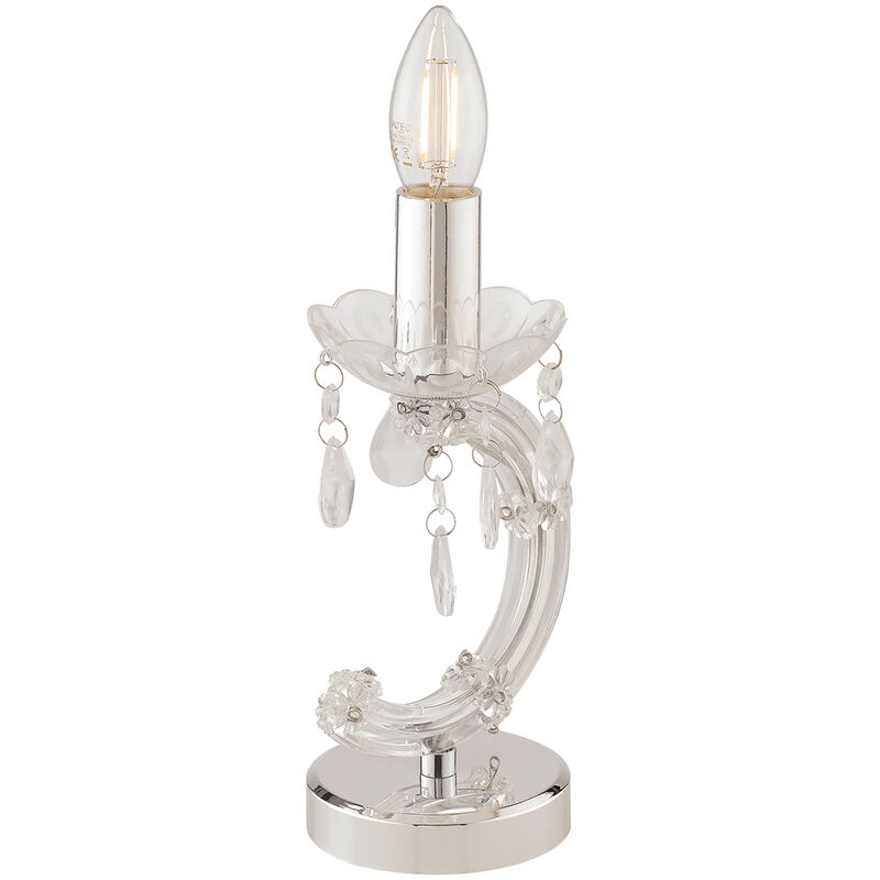 Image of Lampada da tavolo houston in acrilico trasparente - Trasparente