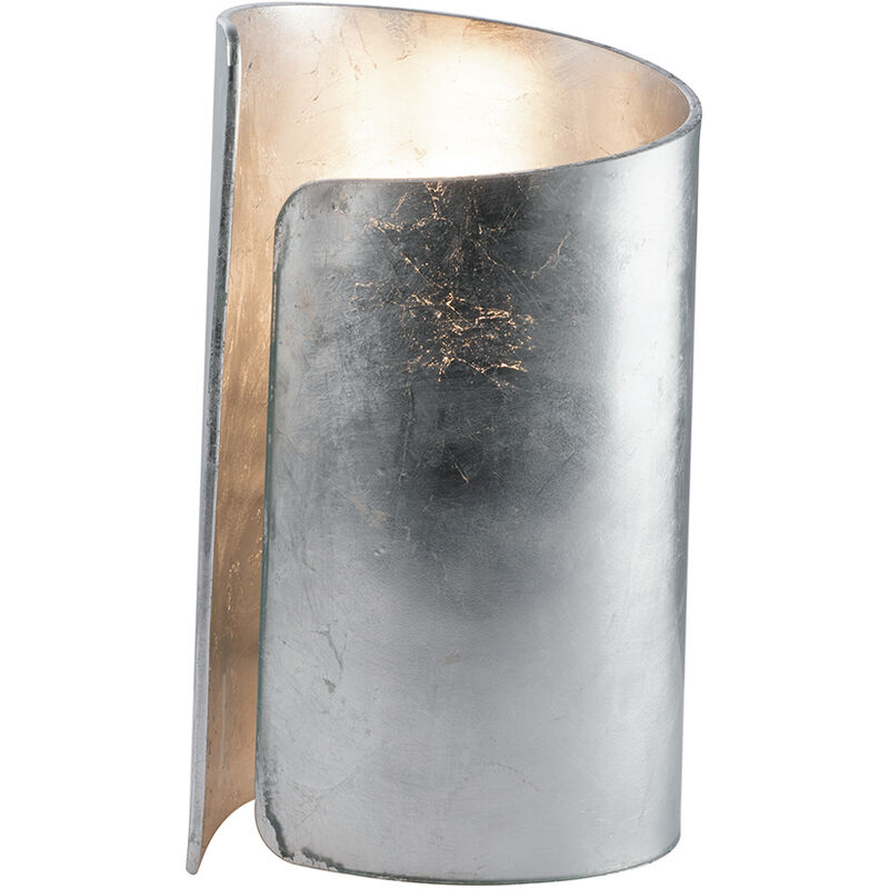 Image of Lampada da tavolo imagine in vetro argento - Argento