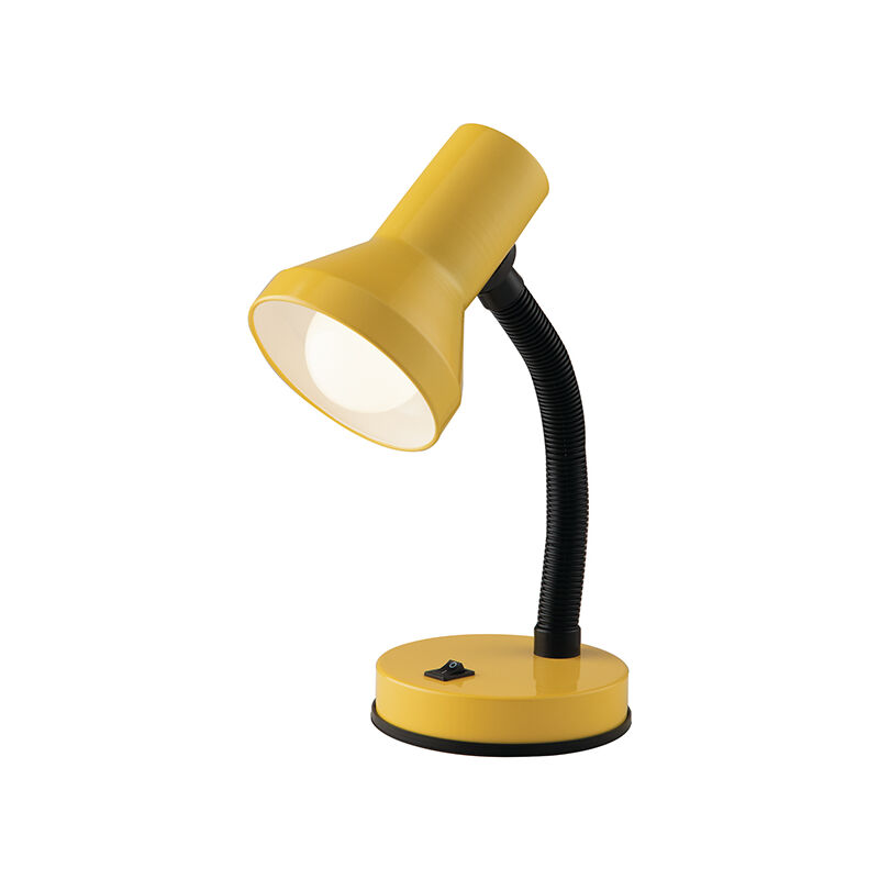 Image of Lampada da lettura ldt gialla in plastica e metallo (1xE27) - Gialla