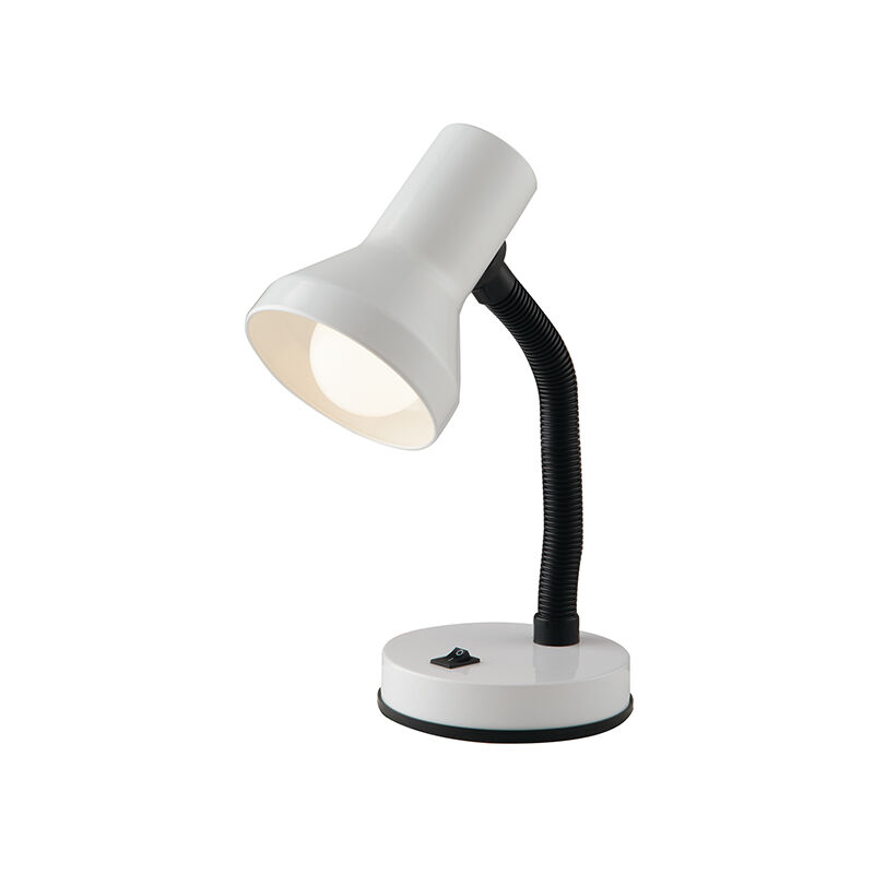 Image of Luce Ambiente E Design - Lampada da lettura ldt bianca in plastica e metallo (1xE27) - Bianco