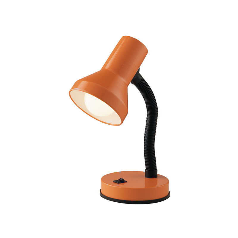 Image of Luce Ambiente E Design - Lampada da lettura ldt arancione in plastica e metallo (1xE27) - Arancione