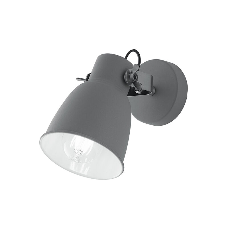 Image of Luce Ambiente E Design - Applique legend in metallo grigio con interno bianco - Grigio