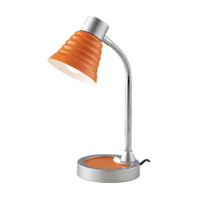 Image of Luce Ambiente E Design - Lampada da lettura leonardo arancione in plastica e metallo (1xE14) - Arancione
