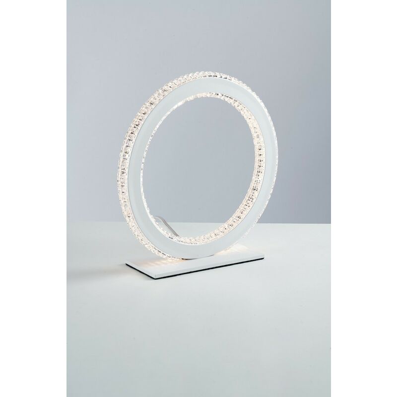 Fan Europe Luce_Ambiente_Design - Integrated Led Circular Crystal Table Lamp, 4000K