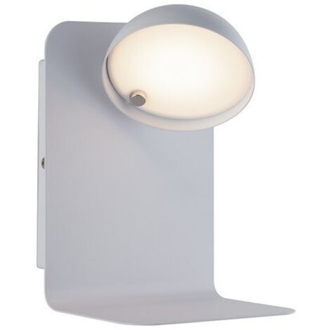 Fan Europe LuceAmbienteDesign - Lámpara de lectura de pared LED giratoria integrada con USB, blanco, 4000K