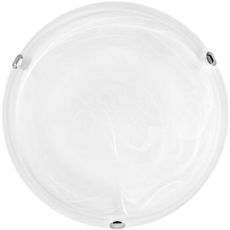 Plafoniera led luna in vetro bianco 24W 4000K