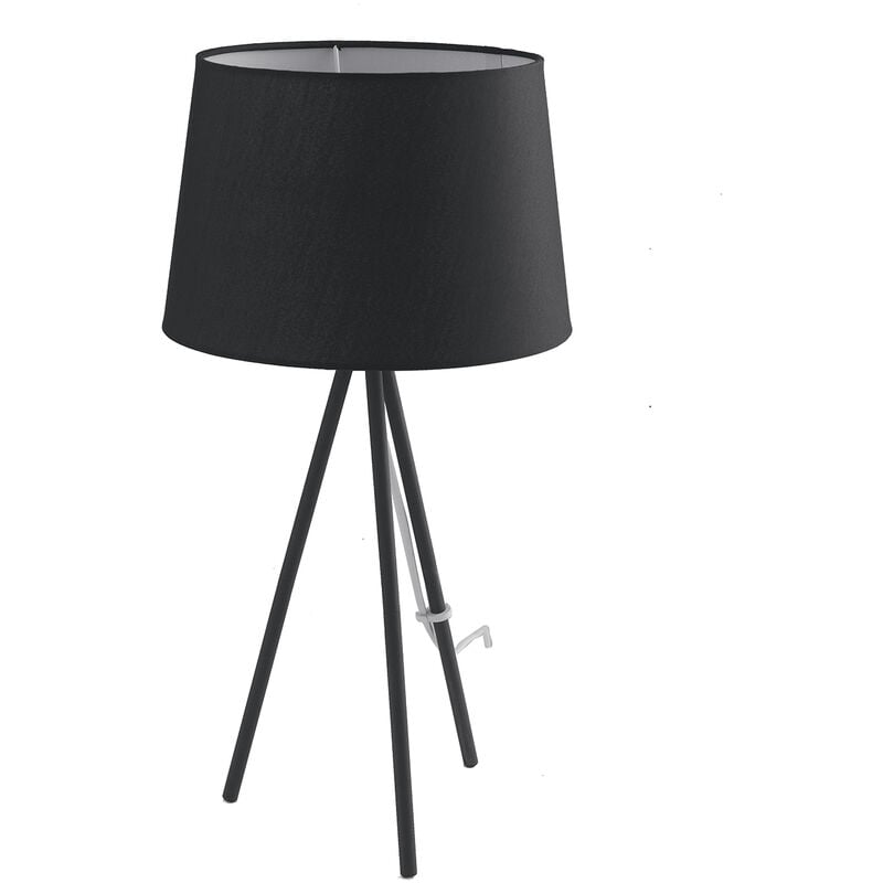 Image of Base lampada da tavolo marilyn in metallo nero 42,7 cm. - Nero