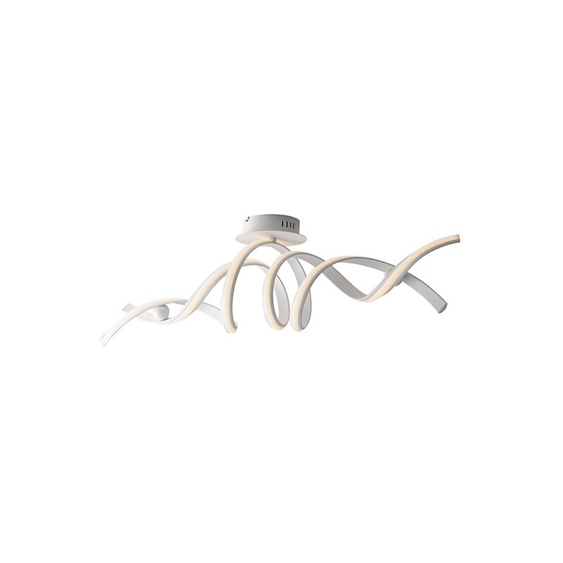 Plafoniera LED MYSTRAL in alluminio bianco 38W