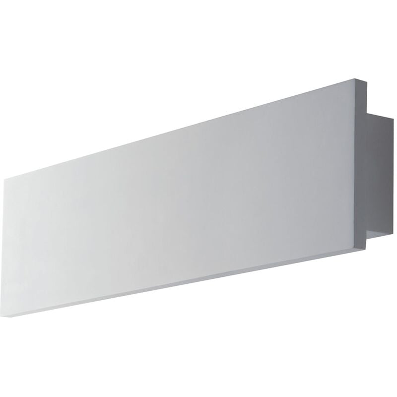 Intec - Applique led ortisei in gesso bianco