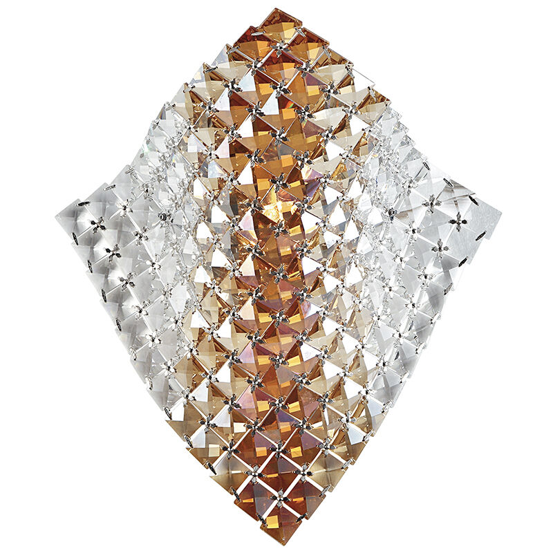Image of Applique RUMBA trasparente e ambra in cristallo (1xG9) - Trasparente,Ambra