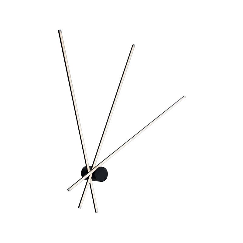 Plafoniera led shanghai in alluminio nero 27W