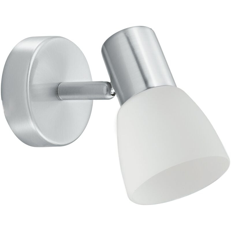 Spot mito in metallo nichel spazzolato e un