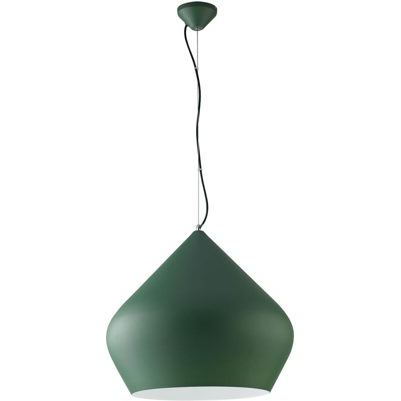 Image of Luce Ambiente E Design - Lampadario a sospensione tholos in metallo verde - Verde