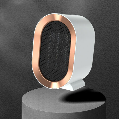Fan Heater-1200W Small Mobile Ceramic Energy Saving Cooler for Bathroom and Office Portable Heater with Air Filter White