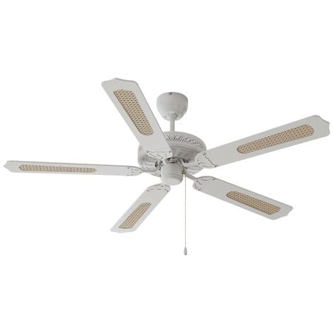 Fan Ruhne (modern) in White made of Wood for e.g. Living Room & Dining Room from Starluna