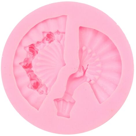 Fan Shape Cake Baking Cookie Chocolate Sugar Paste Food Silicone Mold Bakeware