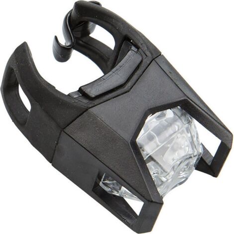 Fanale anteriore bici due LED bianchi aggancio al telaio