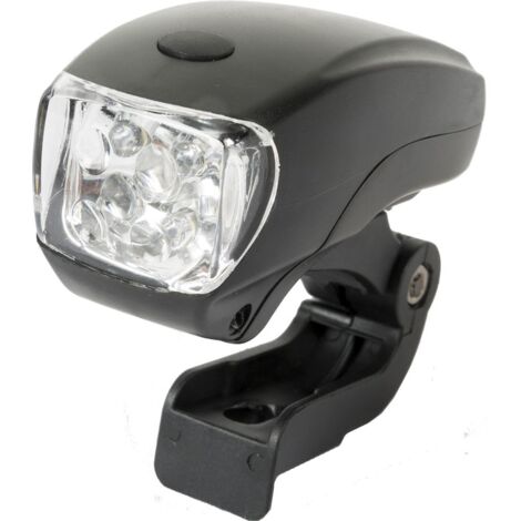 Fanale anteriore bici universale con cinque LED bianchi