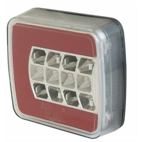 Fanale posteriore destro led 106,5x98,8x35mm trattore macchina operatrice 12-24V