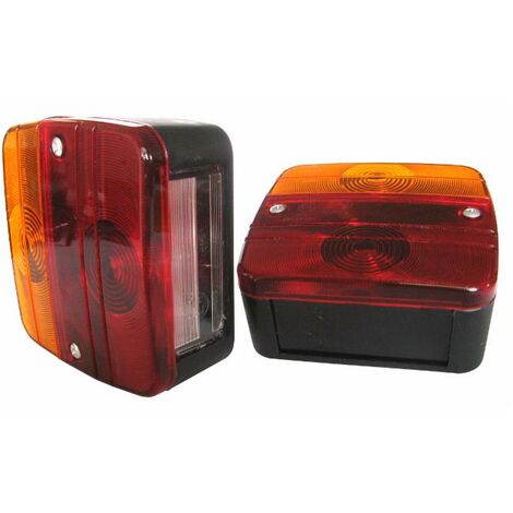 Fanale posteriore dx senza luce targa 100x95x50mm