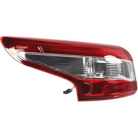 Fanale posteriore esterno, facile da installare, fanale posteriore per auto, sostituzione diretta per Qashqai MK2 J11 2014-2016, robusto, 12 V (sinistra: 26555-4EA0A), fanale posteriore