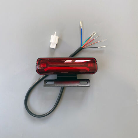 Fanale posteriore per bicicletta elettrica, 48/60 V, fanale di marcia, fanale di frenata e indicatore di direzione LED, tre in uno, da installare su biciclette elettriche con batteria deng  ALOVEZ