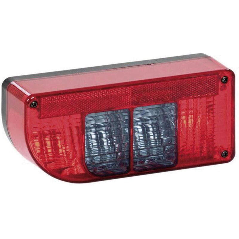 dx + sx Luci posteriori con LED luce di stop e cristallo trasparente di direzione