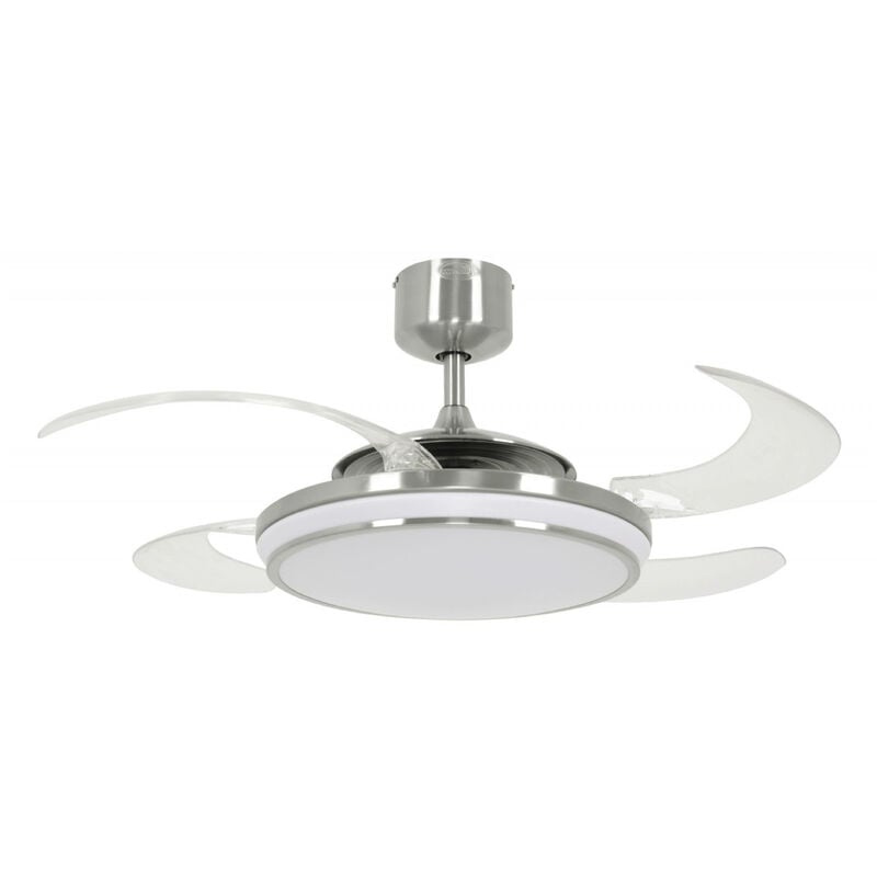 Ventilateur de plafond Fanaway EVO1 LED Chrome brossé