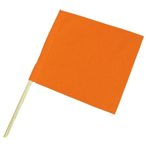 Fanion - 40 x 50 cm Orange Fluo - TALIAPLAST