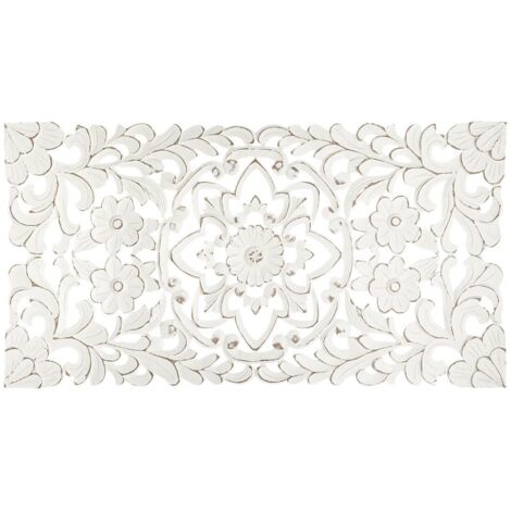 Fanny decoración de pared de madera tallada 85x45cm