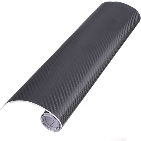 Fantablau Audew feuille de voiture feuille de carbone autocollant 3D bricolage vinyle Film 12 ''x 60'' voiture Flexible Fiber de carbone Fiber noir