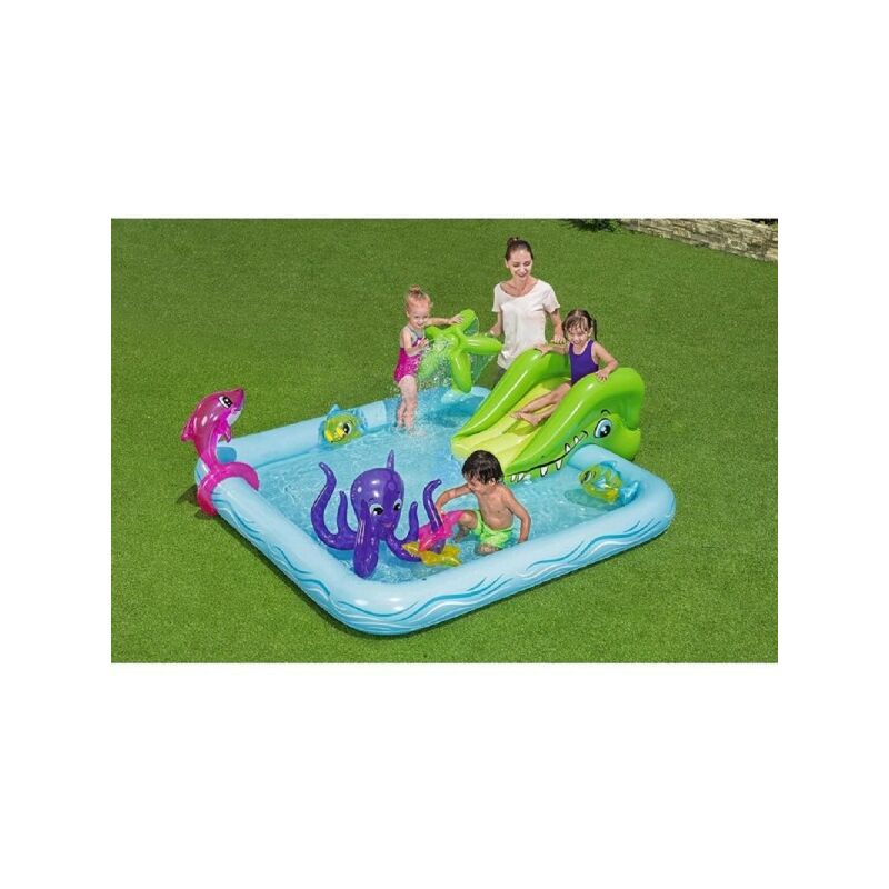 Play Center Fantastic Aquarium Con Piscina Hinchable Splashes 239X206X86Cm 53052