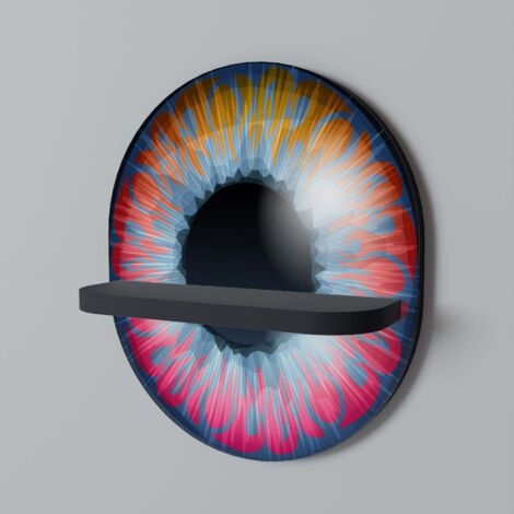 FANTASY EYE Mensola ovale nera