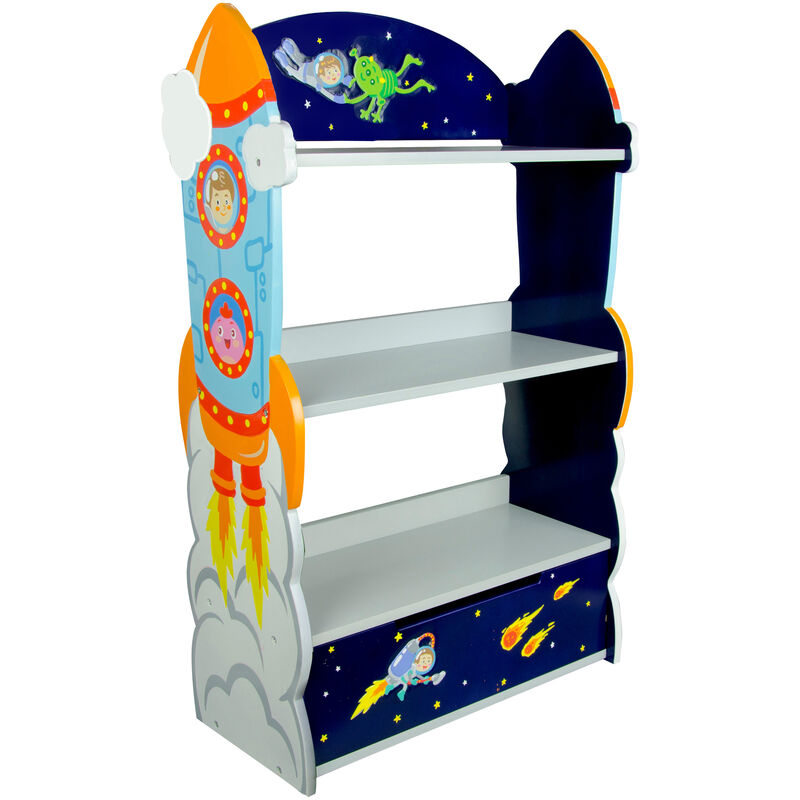 Bibliothèque en bois pour enfant Outer Space Fantasy Fields TD-12220A - Bleu