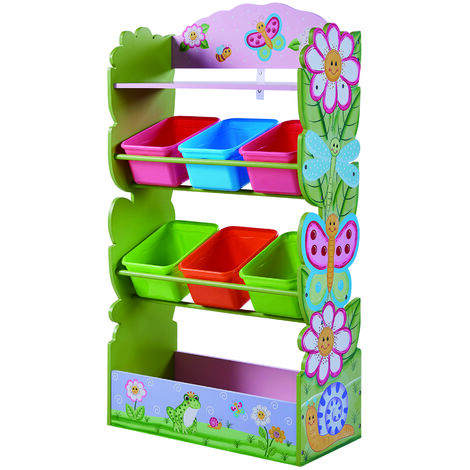 Fantasy Fields Children Magic Garden Wooden Toy Storage Tidy Organiser TD-12710A