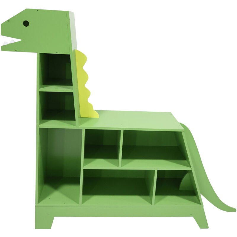 Fantasy Fields Libreria a Forma di Dinosauro per Bambini e Organizzatore di Giocattoli, Verde