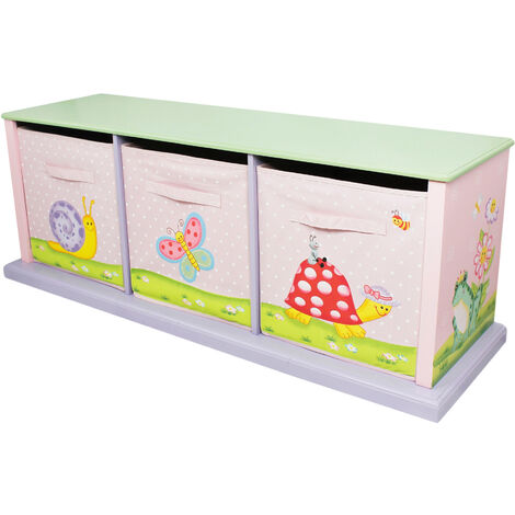 Fantasy Fields Magic Garden Kids Holz-Schrank Leinwand-Schubladen TD-0132A